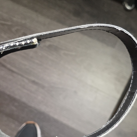 Black W rhinestone WINE tote! - Picture 6 of 8